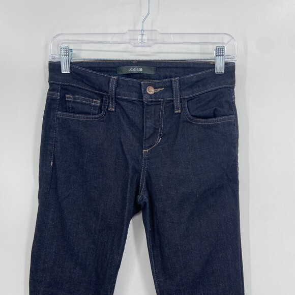 JOE'S JEANS Mid Rise Dark Wash Skinny Ankle Denim Blue Jeans Size 25 - Picture 4 of 9